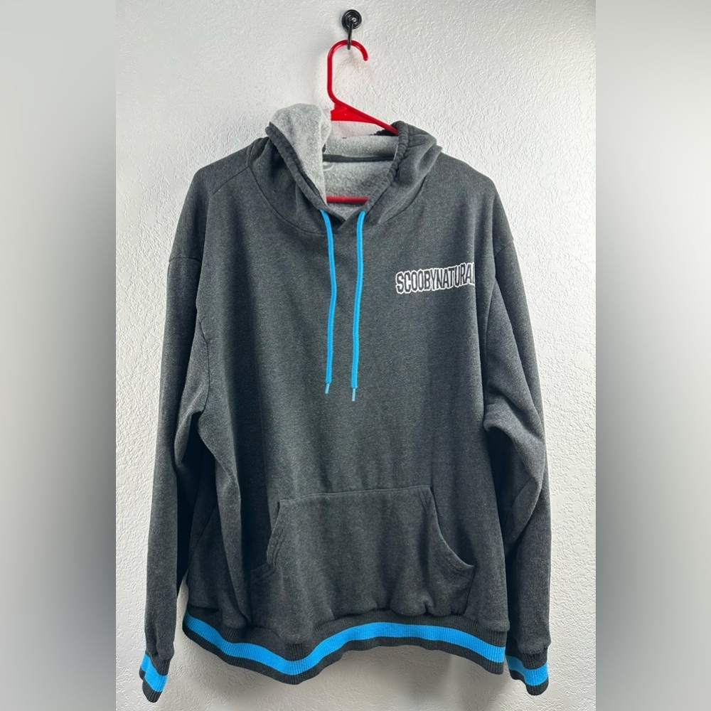 Supernatural Vintage  Gray/Blue “Scoobynatural” Pullover Graphic hoodie Size 2XL